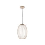 Richi vanjska viseća LED svjetiljka, Ø 40 cm, bež, prigušiva, IP44, metal -