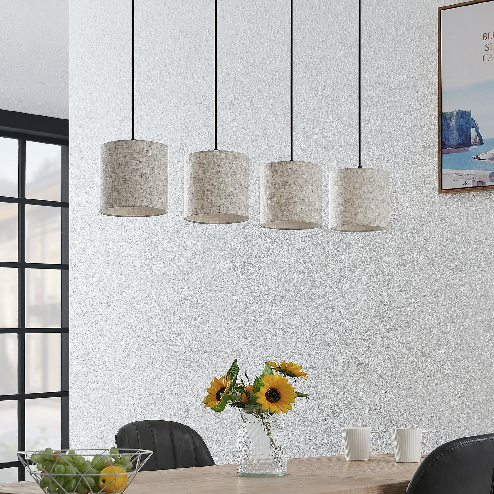Lindby Danora hanglamp, 4-lamps