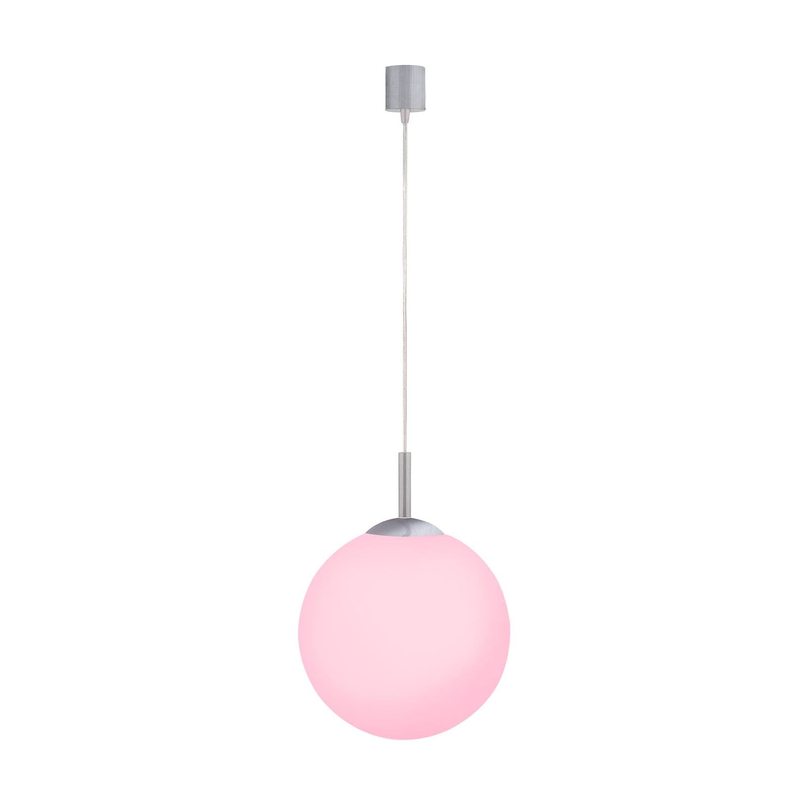 JUST LIGHT. LED-Hängelampe LOLAsmart Bolo, Ø 25 cm, RGB, CCT