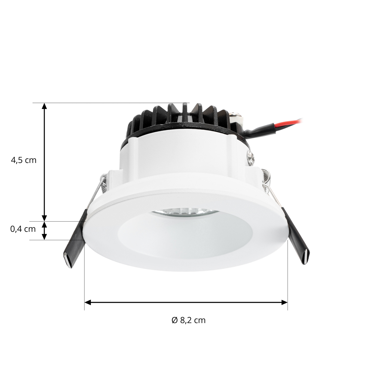 Arcchio LED-es Aryx downlight, fehér, 4,000K