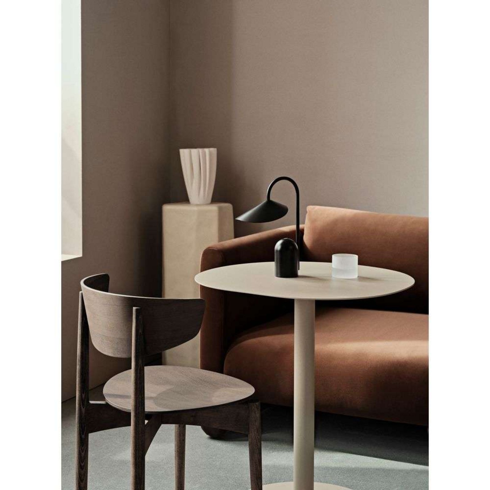 Arum Portable Table Lamp IP44 Black - Ferm Living