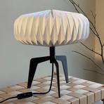 Lampa stołowa Dyberg Larsen Ventnor, czarny/biały, wysokość 34 cm,