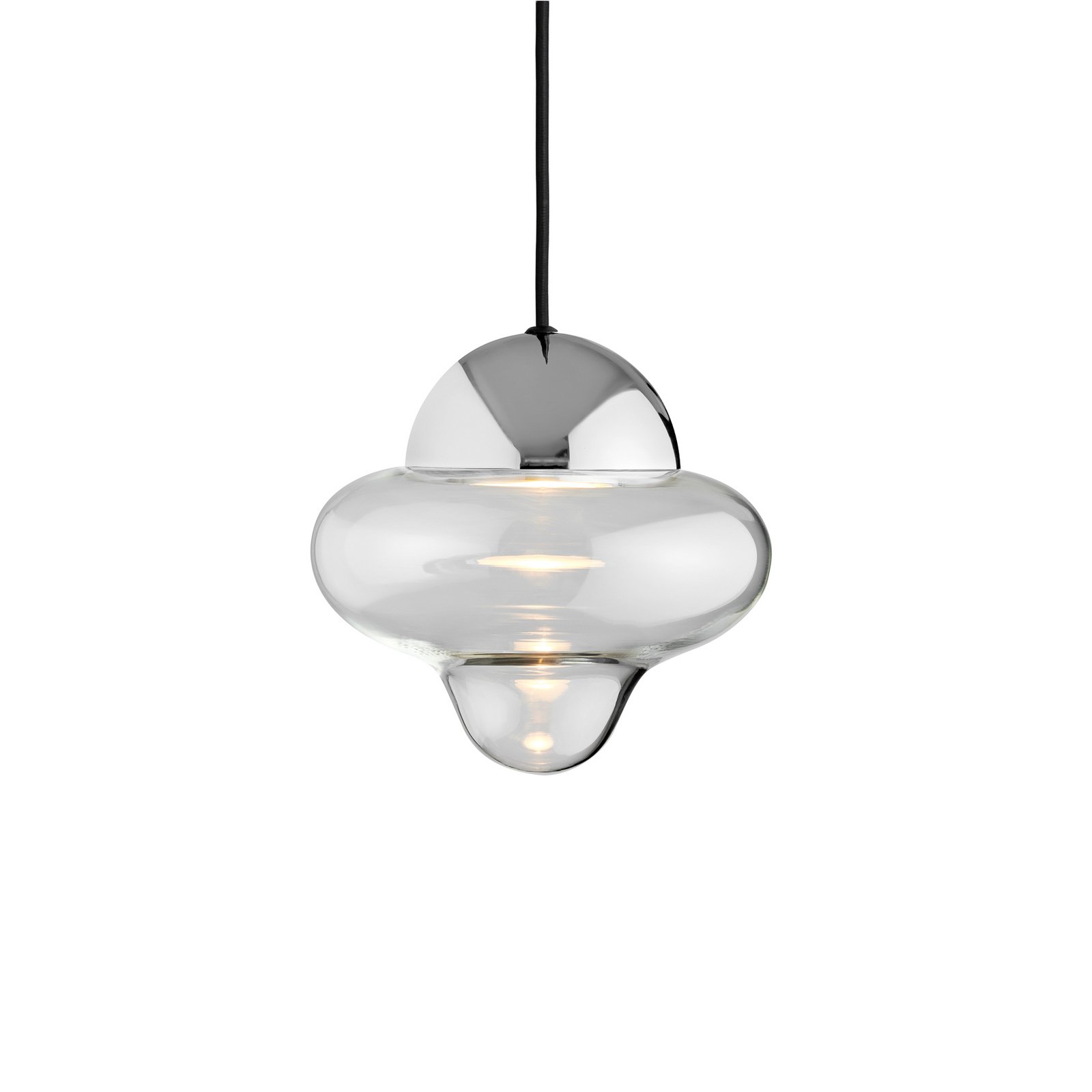 Nutty Lampa Wisząca Clear/Chrome - Design By Us