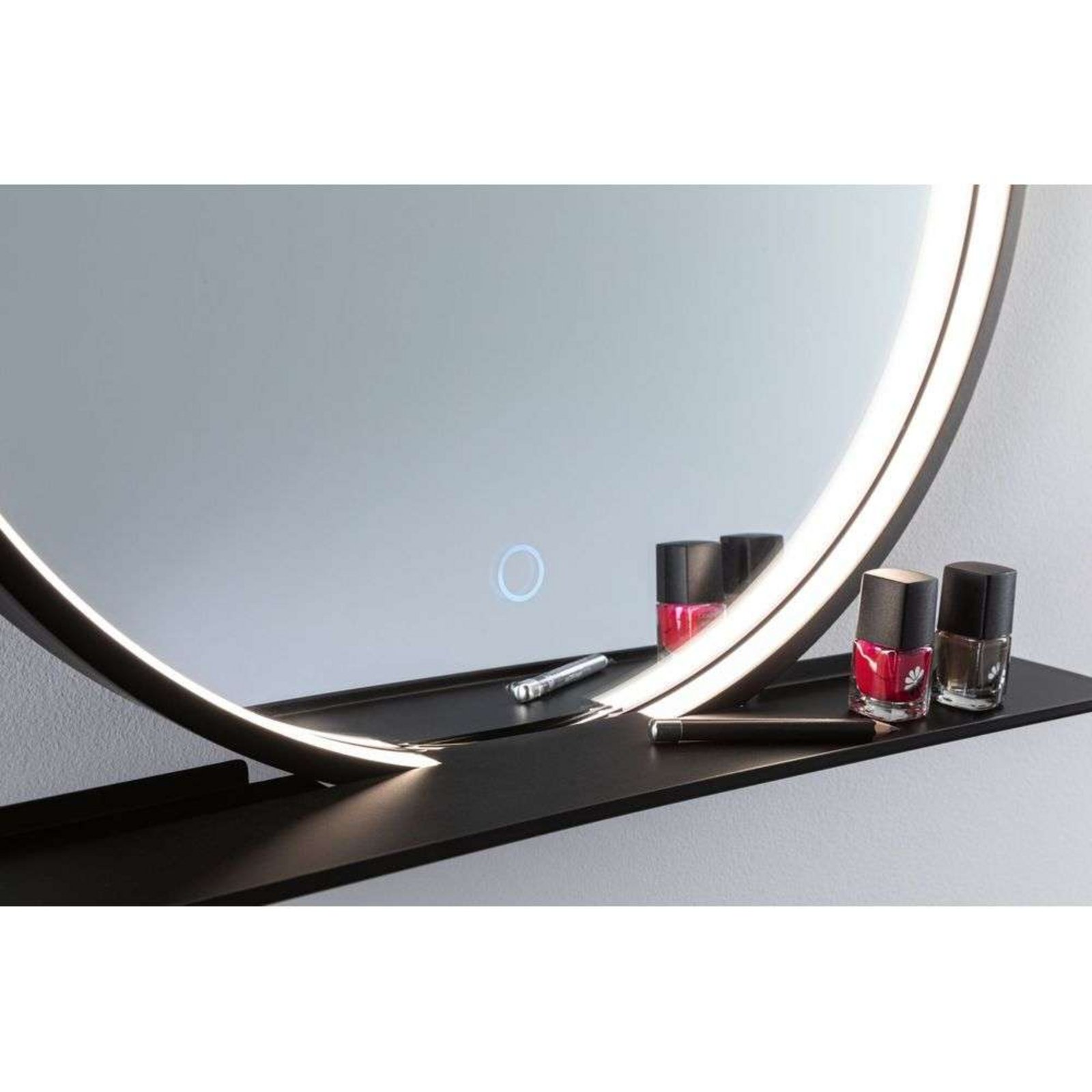 Miro LED Illuminated Mirror TW IP44 Amb. Mirror/Matt Negru - Paulmann