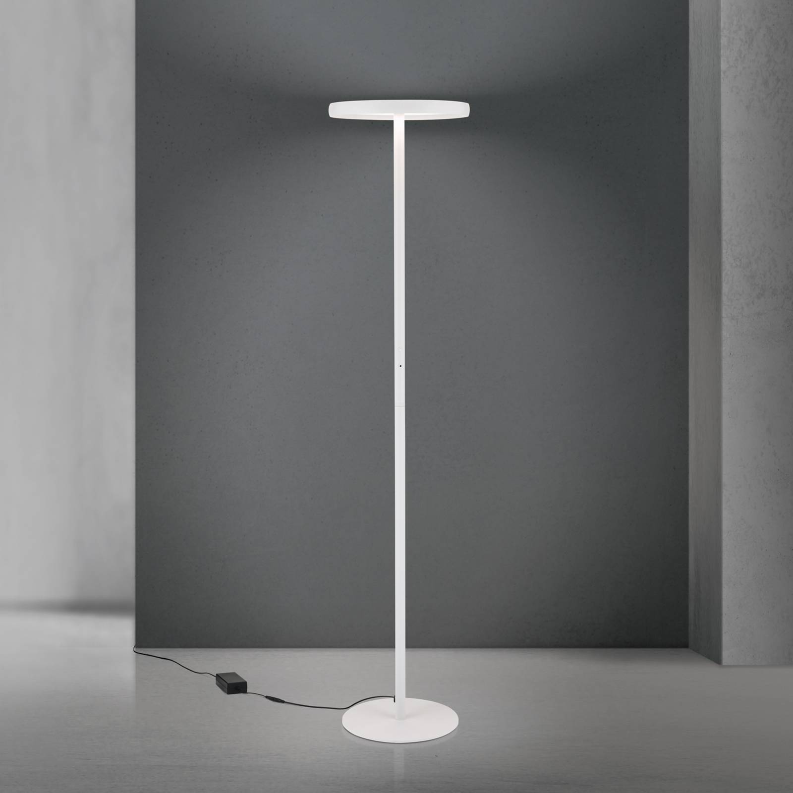 Lampa stojąca LED KANT, biała, wysokość 185 cm, CCT, ściemniany, w górę/w dół