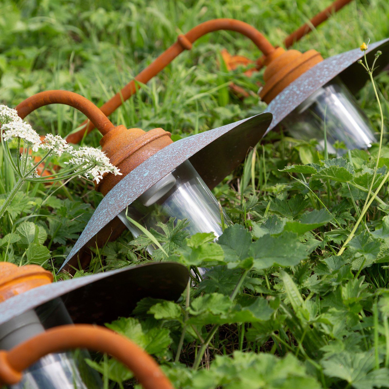 Applique d'extérieur Provence en brun rouille