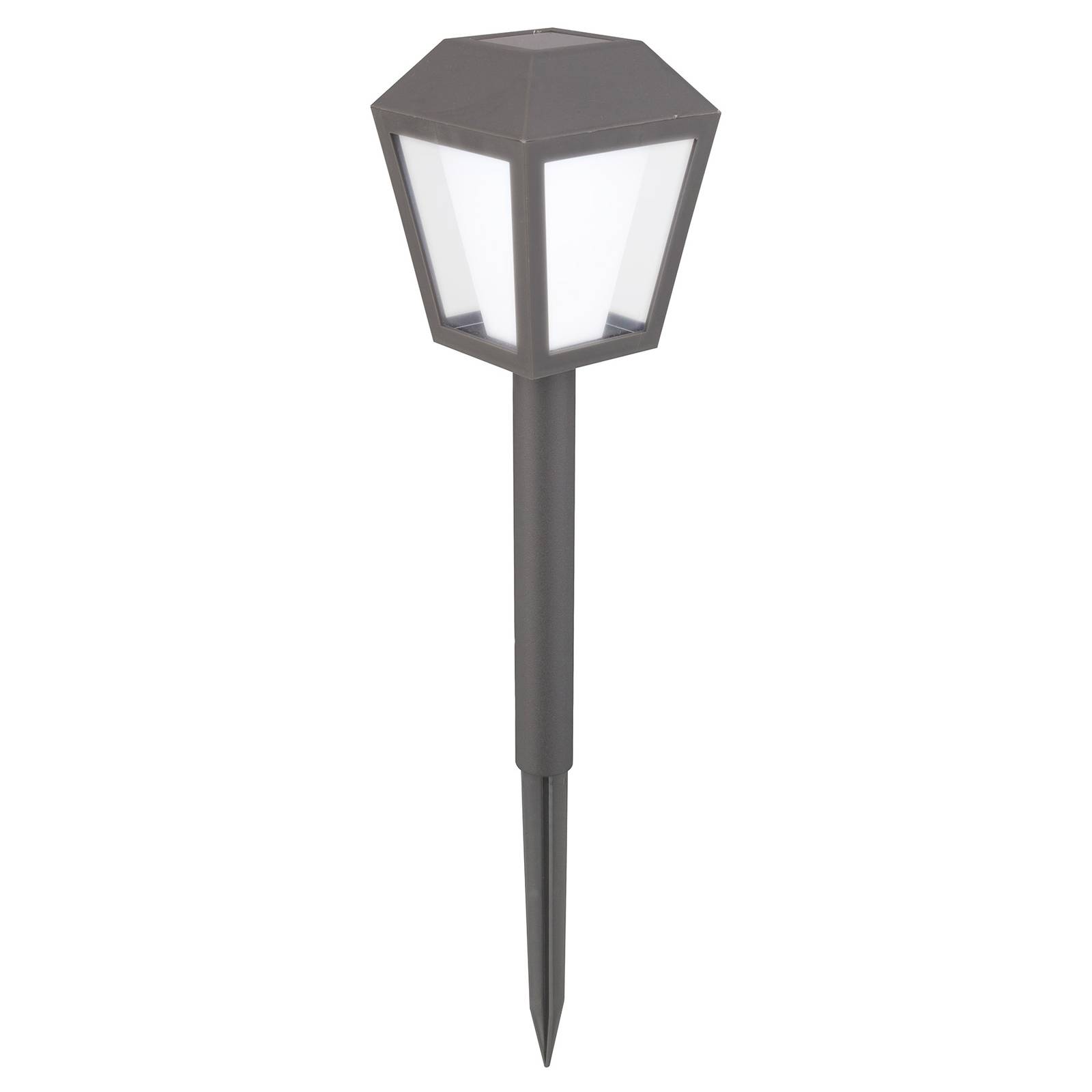 Lindby Pitano decorative LED solar light set of 10, plastic, 0.06 W, L: 7.5 cm, W: 7.5 cm, H: 38 cm