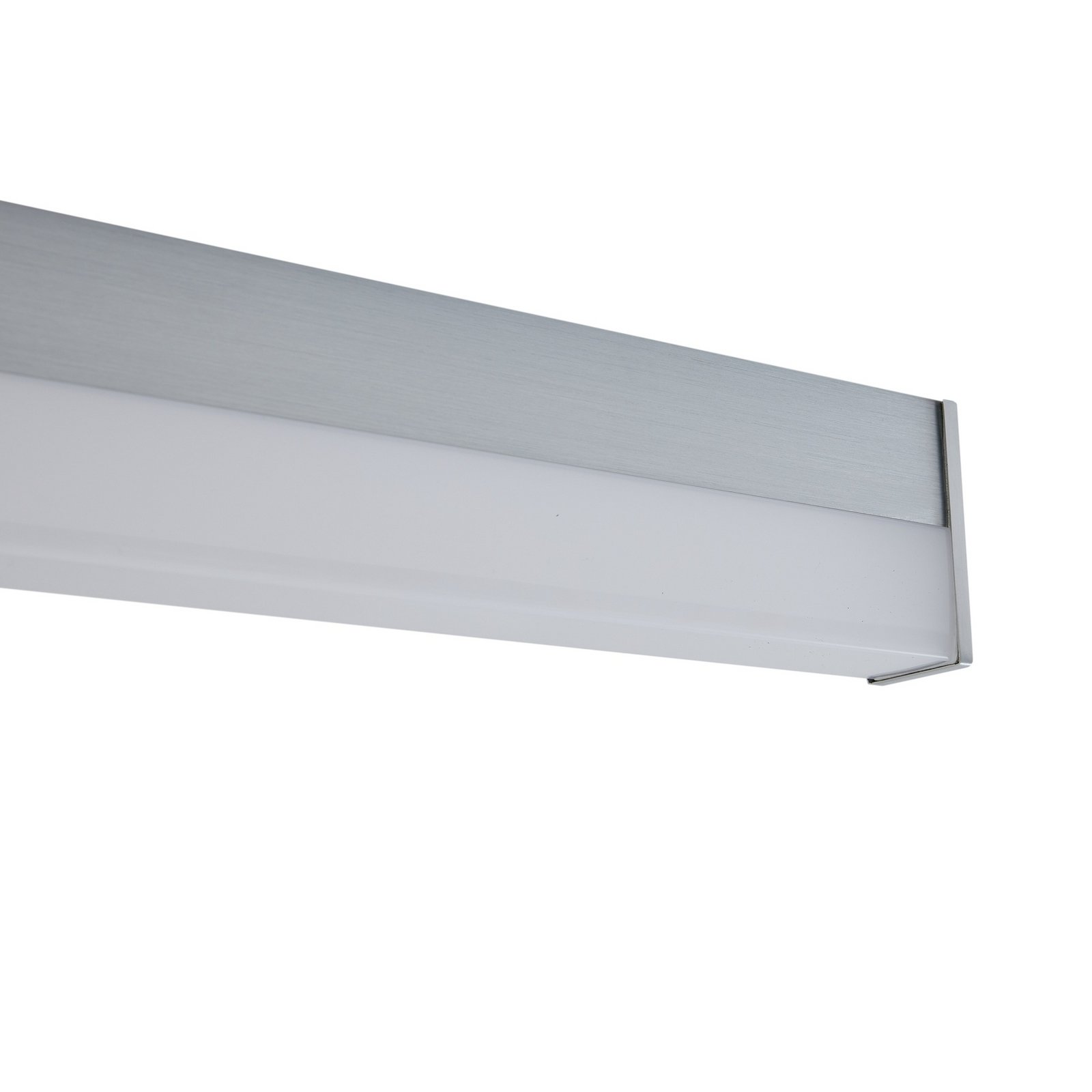 LED bathroom mirror light Philippa, angular, 88cm, aluminium