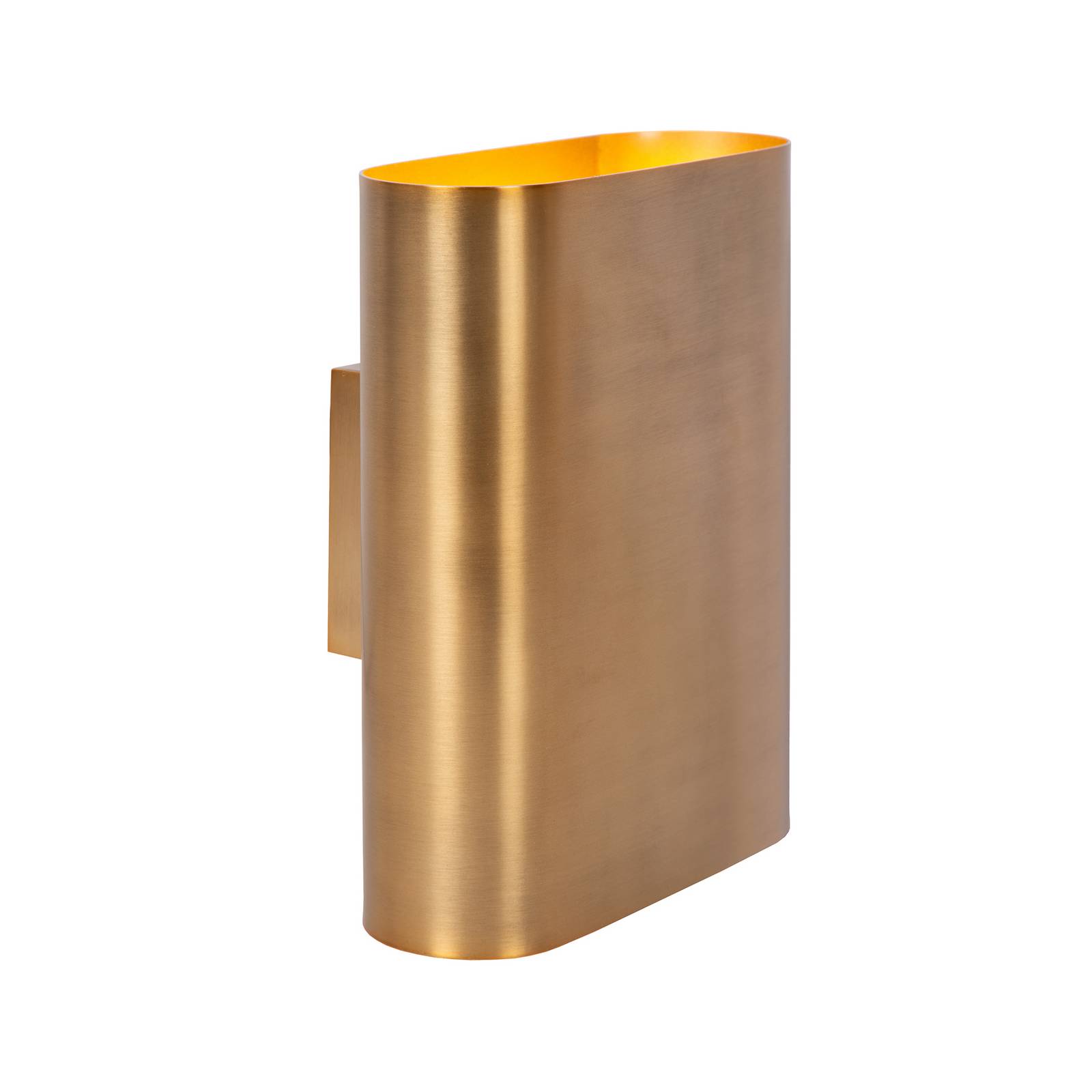 Lampa ścienna OVALIS, w kolorze złotym, wysokość 20 cm, metalowy, oświetlenie