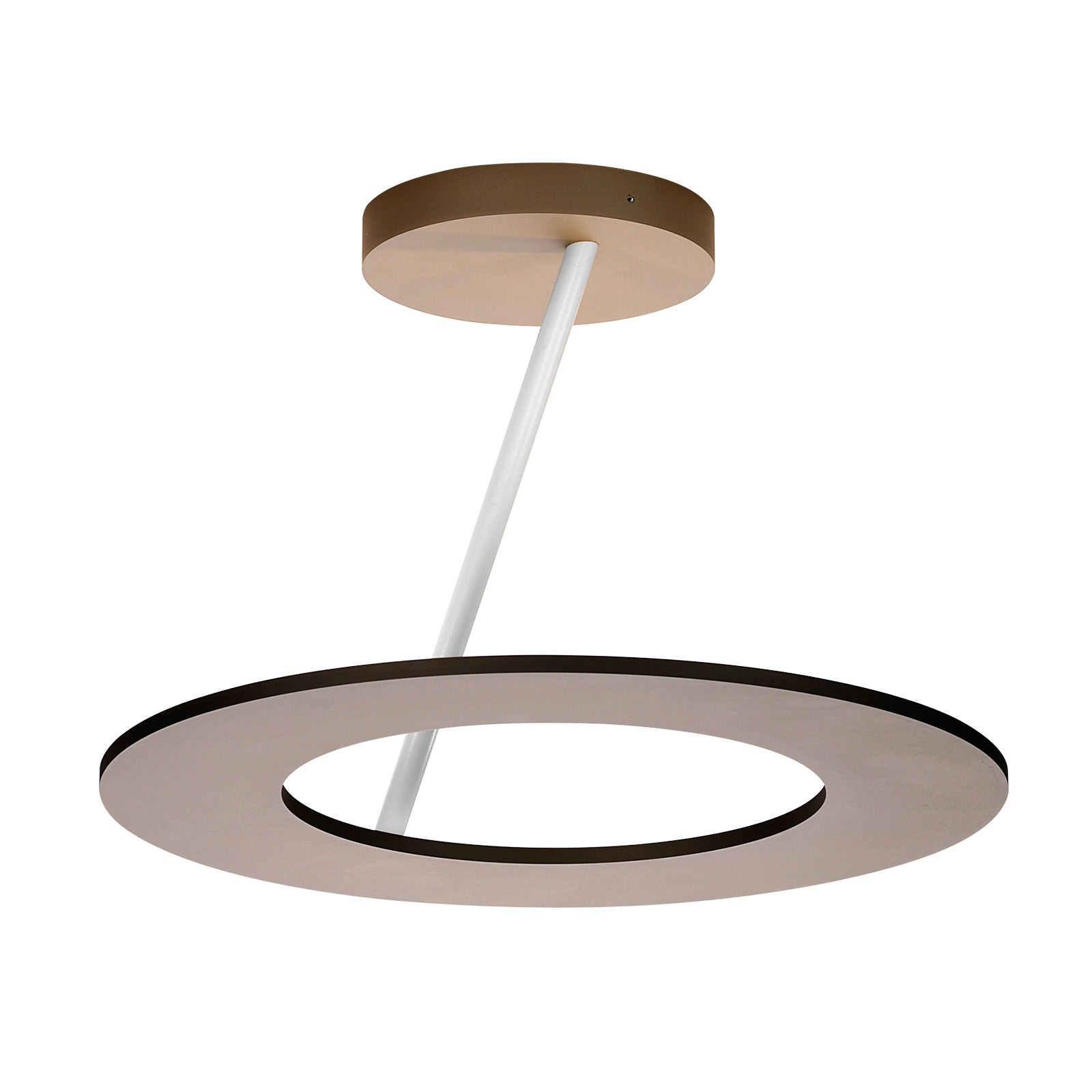 Bopp Stella ceiling lamp 1 ring Ø 30cm taupe/white