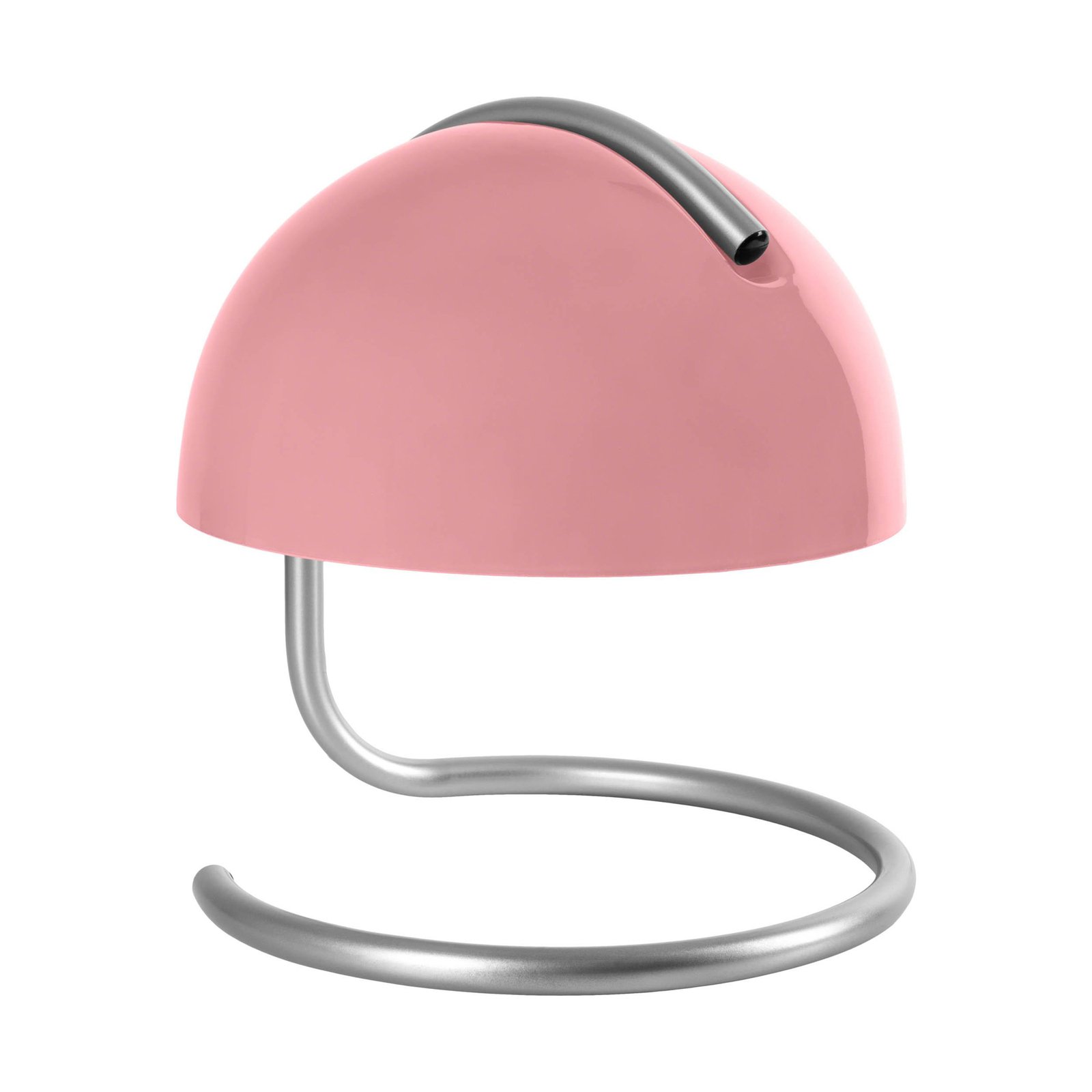 Burano table lamp, pink, height 25 cm, glass/metal, E27