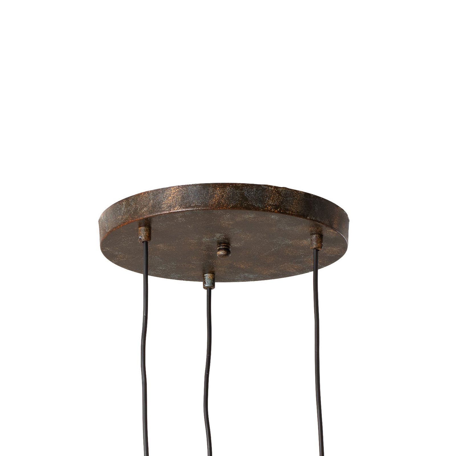 Obesna svetilka Eger, 3-svetilna, črna, kovina, Ø 50 cm Obesna svetilka Eger, 3-svetilna, črna, kovina, Ø 50 cm