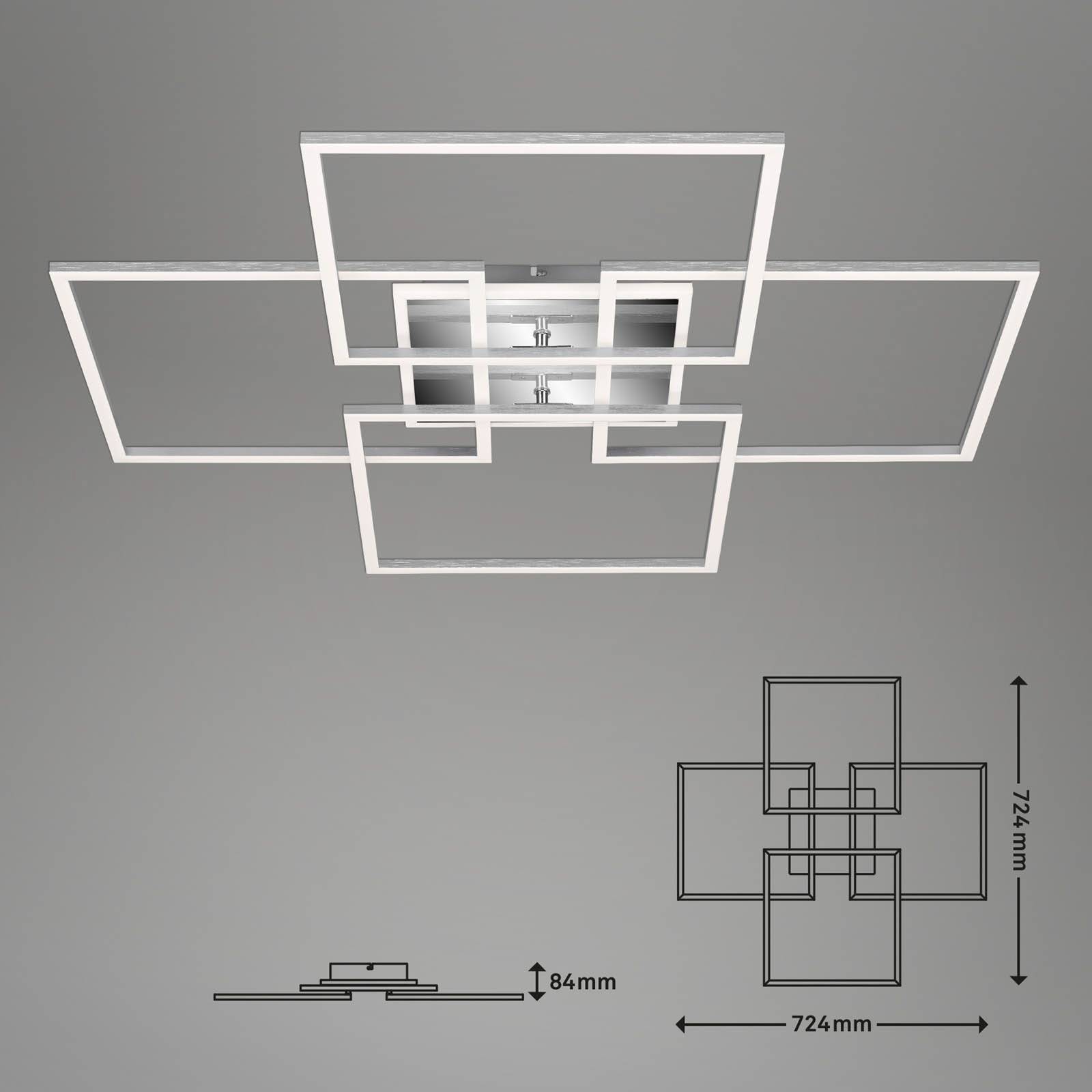 Briloner frame s led mennyezeti lámpa, 72,4x72,4 cm, alumínium