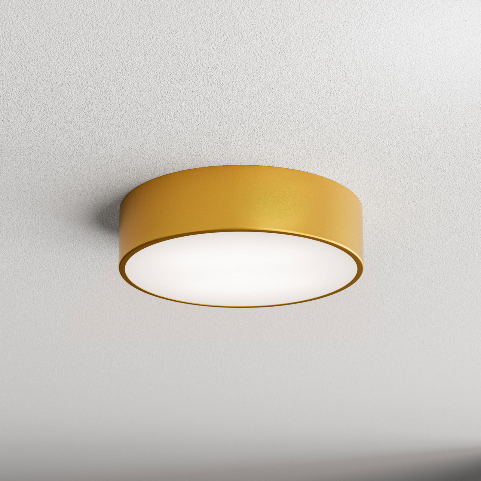 Deckenlampe Cleo 300, gold, Sensor, IP54, Ø 30 cm, Metall