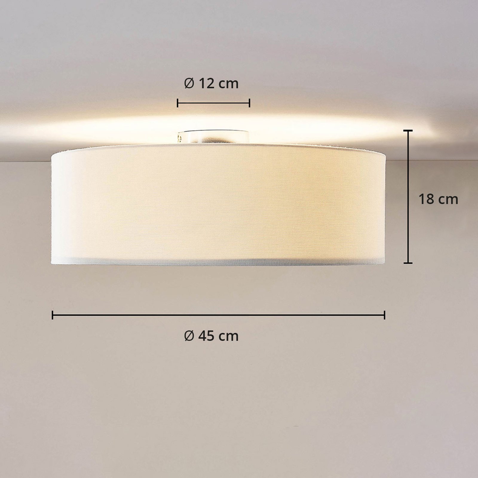 Mariat Round Loftlampe White - Lindby