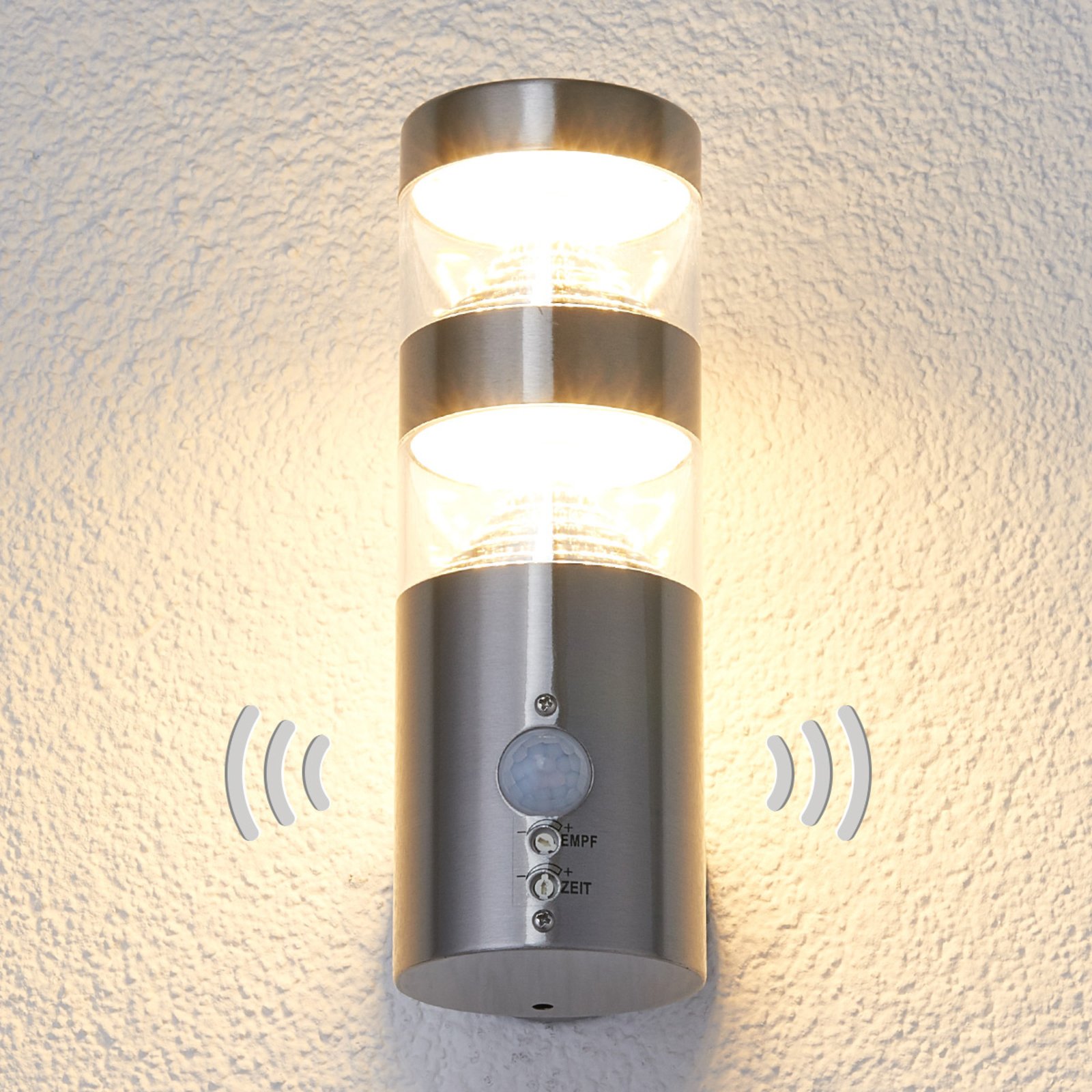 Lanea Outdoor Wall Lamp Steel - Lindby