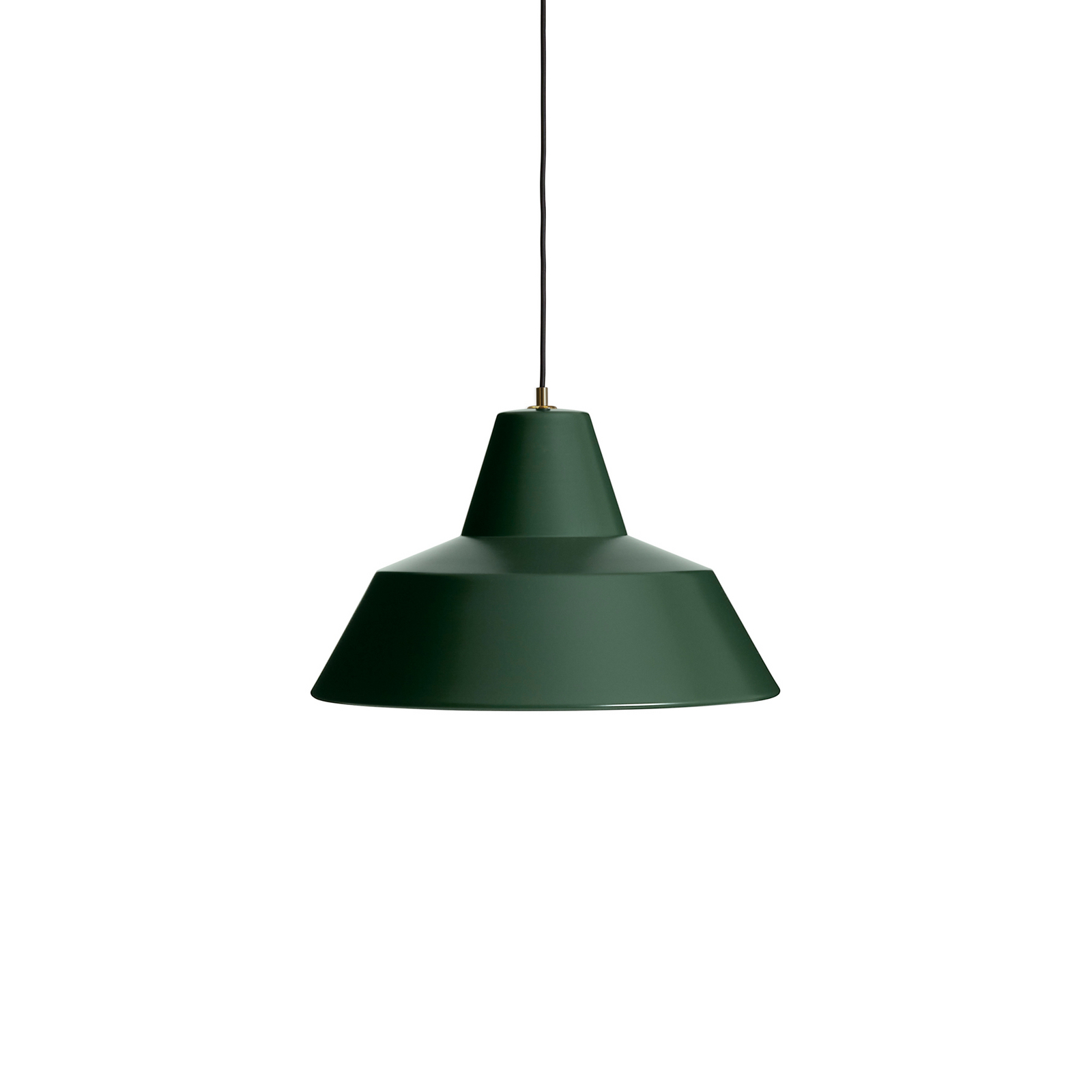 Workshop W4 pendellampe, grønn, aluminium, E27 – Made By Hand