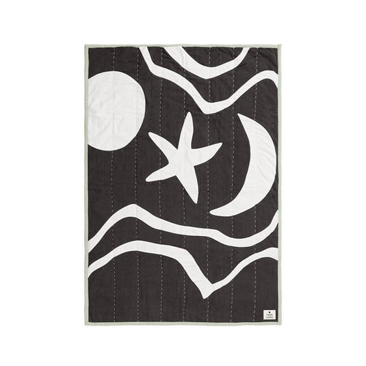 Kove Applique Manta Charcoal/Elm Green - Ferm Living