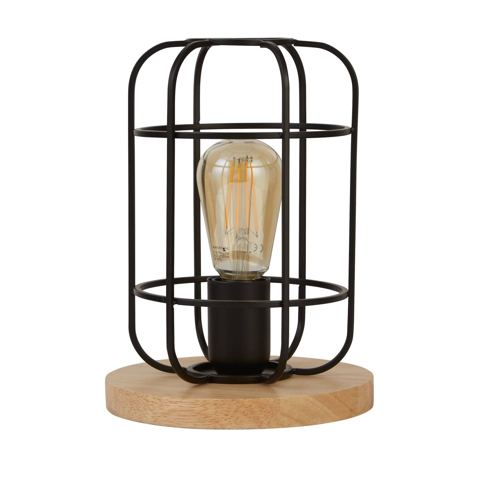 Lampa stołowa Cage II z klatkowym kloszem