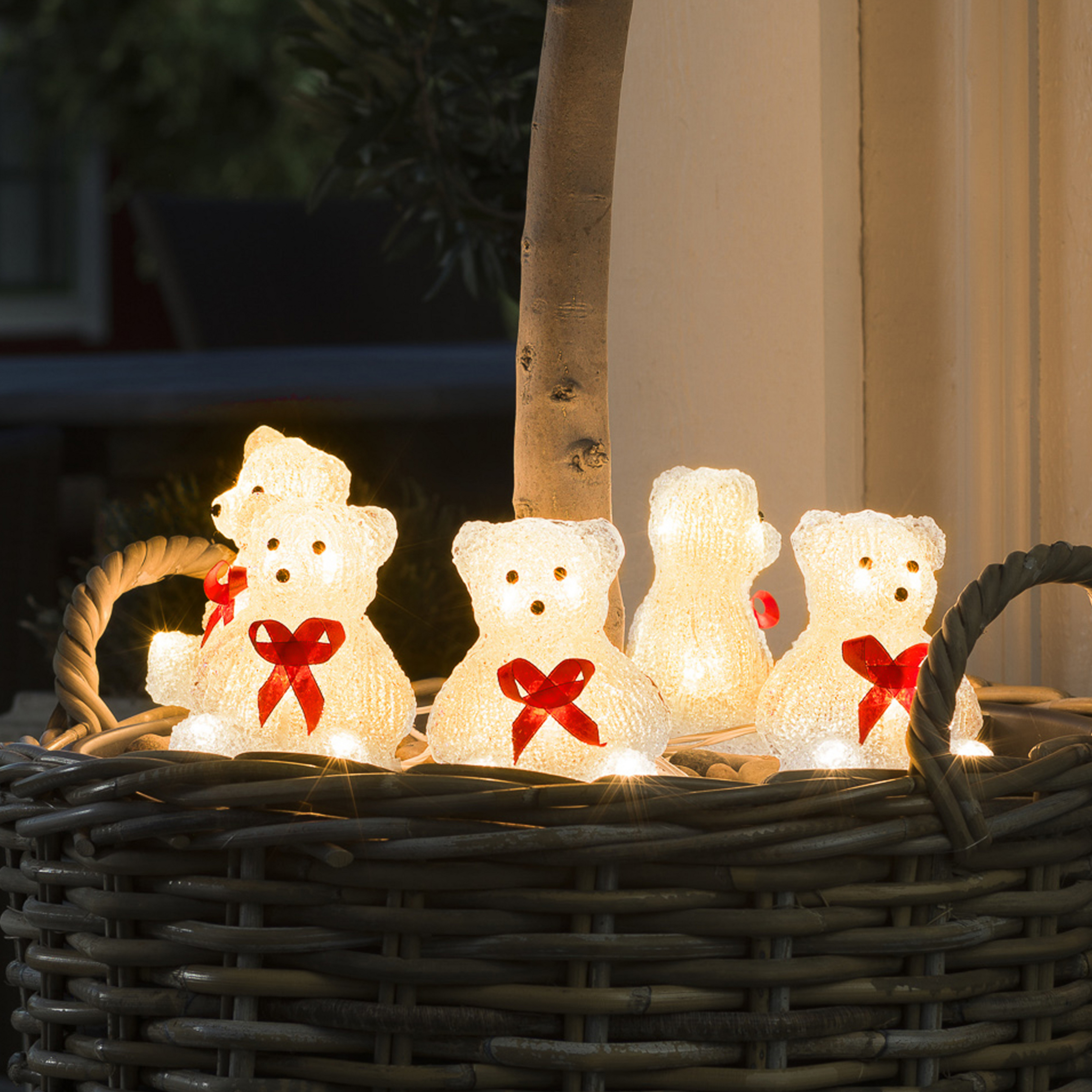 Figură luminoasă cu LED Urs, lanț set de 5