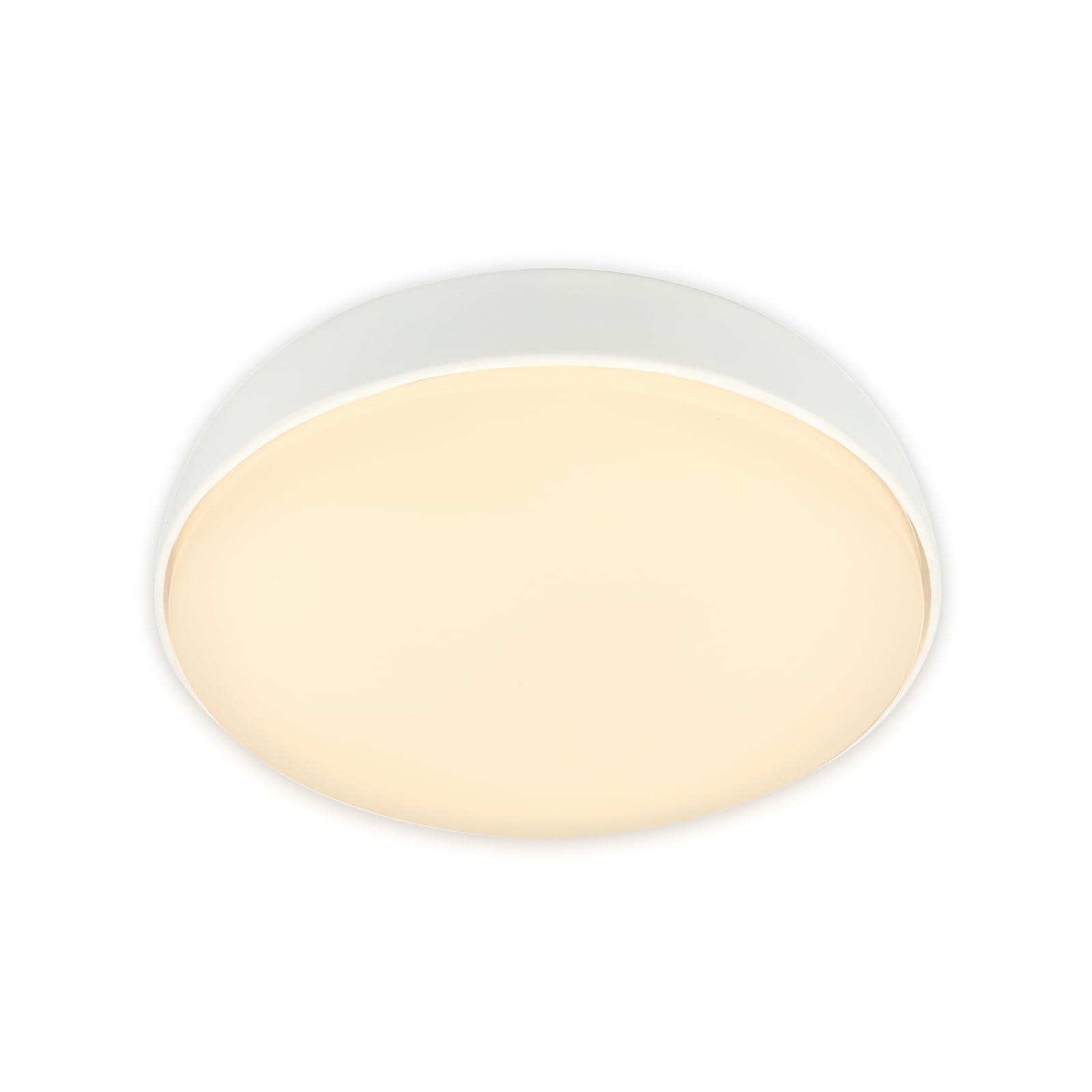 LED lubų šviestuvas „Nikan“, balta matinė, Ø 28,5 cm, 3000 K