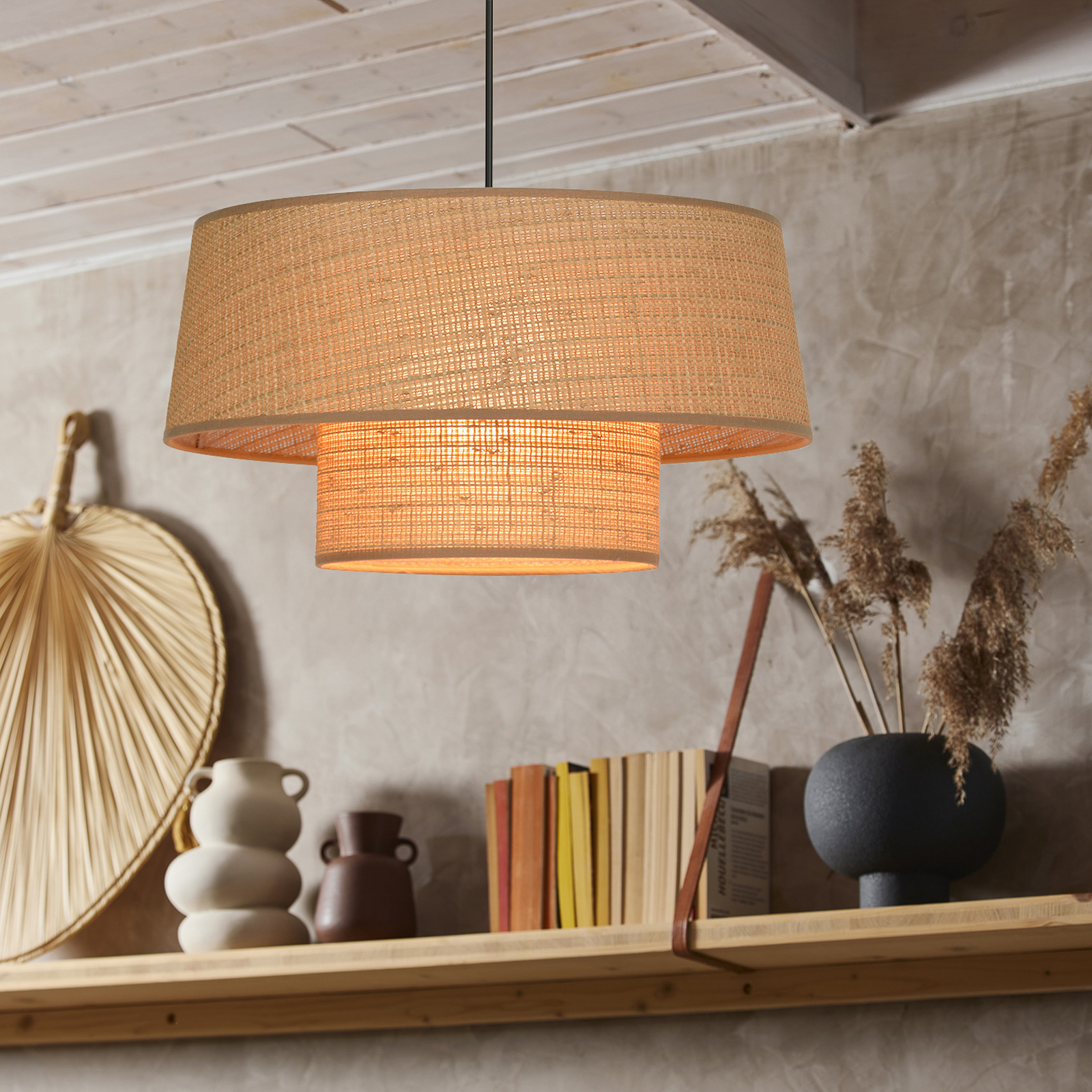 Mali Jamaica papirnati viseći luster, Ø 38 cm – Corep SAS