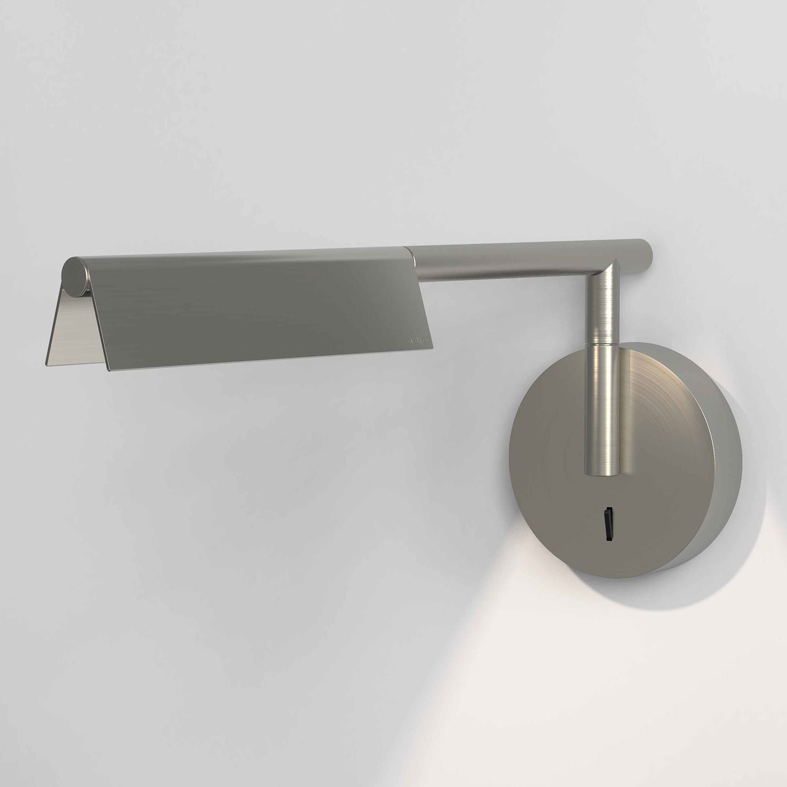 Astro Fold LED wall lamp with switch matt nickel, for Living / Dining Room, aluminium, 5 W, energy efficiency: A+, W: 11 cm, H: 16 cm