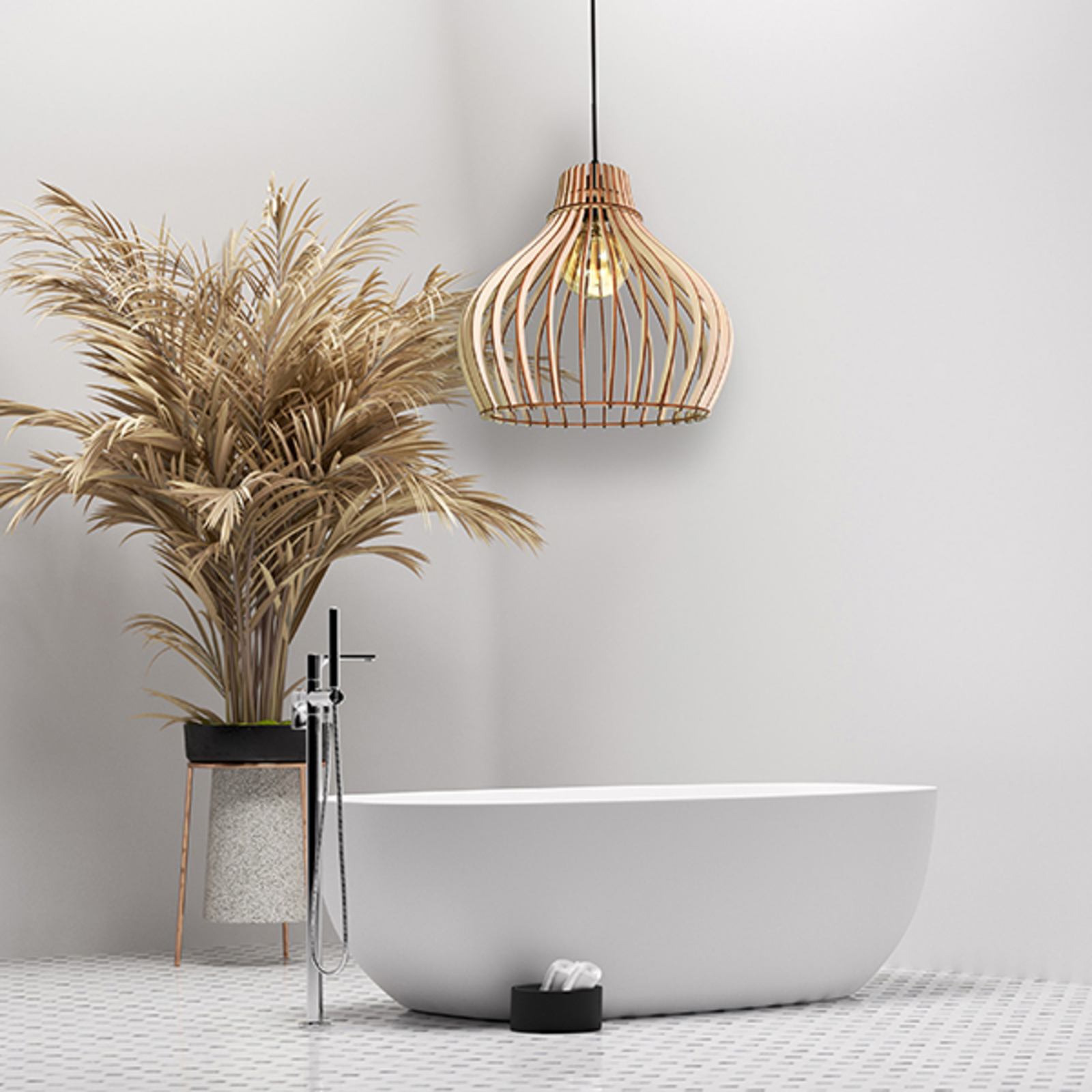 Temar Lighting Barrel hængelampe, 1 lyskilde, Ø 38 cm - indendørsbelysning Stue - spisebordslampe