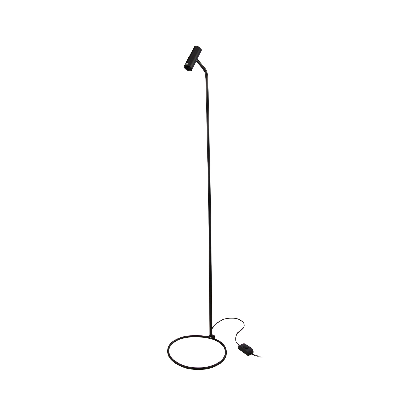 Dulwich floor lamp, dimmable, black, metal, 152 cm, E27