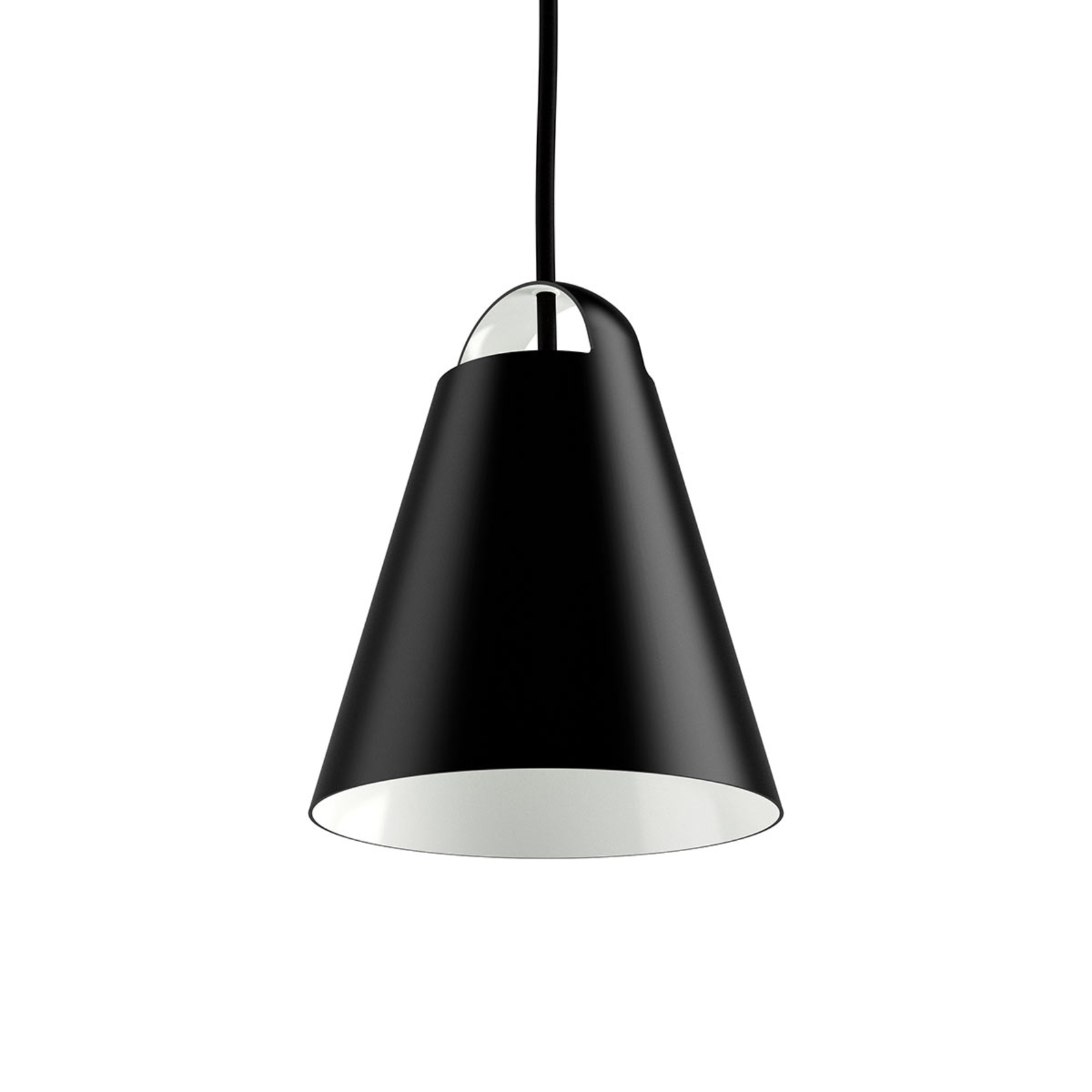 Louis Poulsen Obesna svetilka Above, črna, 17,5 cm