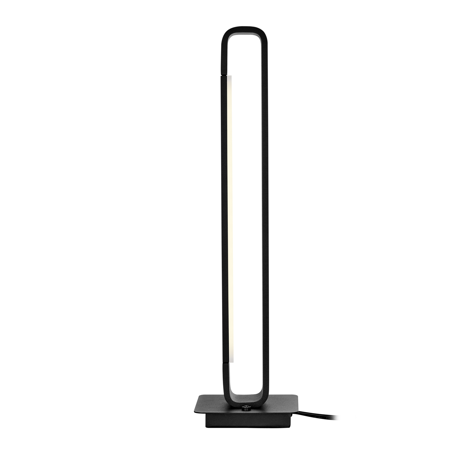 Box LED table lamp, rotatable, black