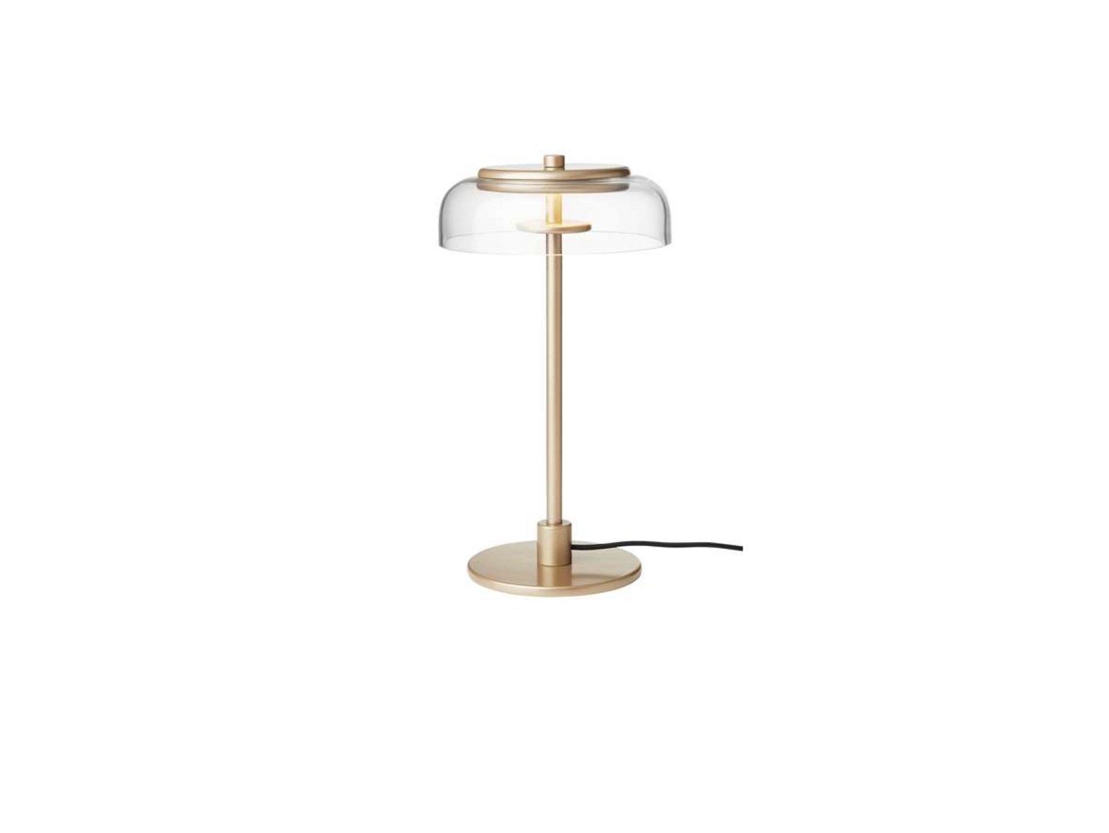 Blossi Stolová Lampa Small Nordic Gold/Clear - Nuura