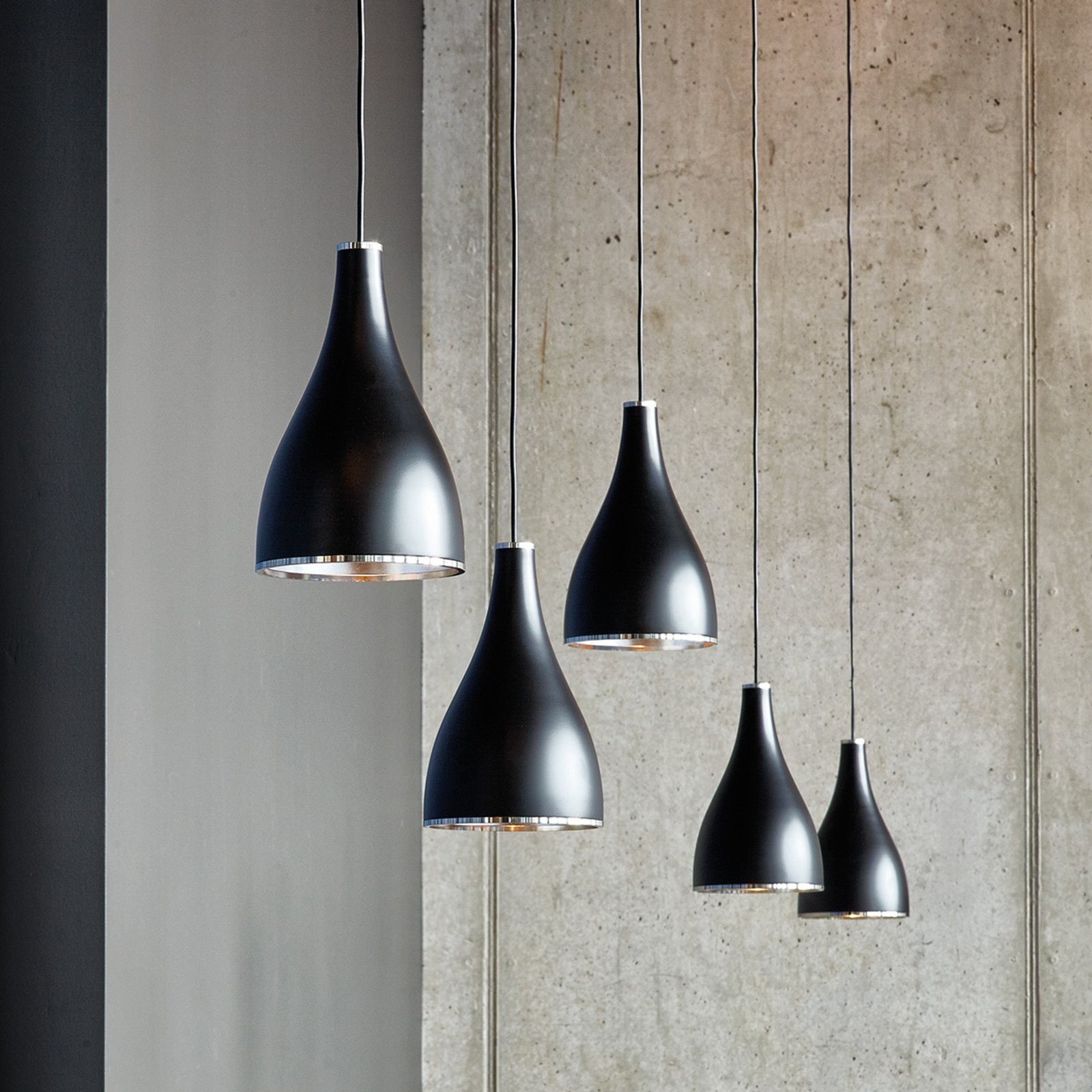 One Eighty Adjustable Riippuvalaisin S Black - Serien Lighting