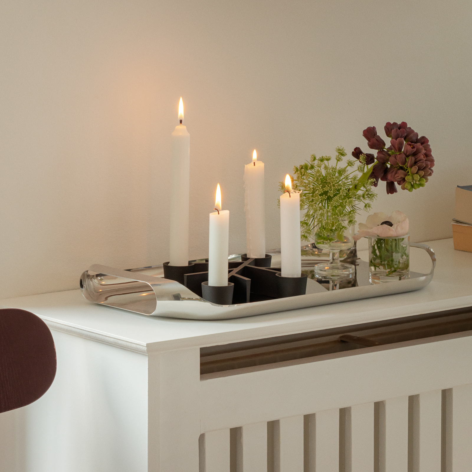 Bougeoir TWIG, noir, 23 x 18 cm, à 4 lampes - Eva Solo