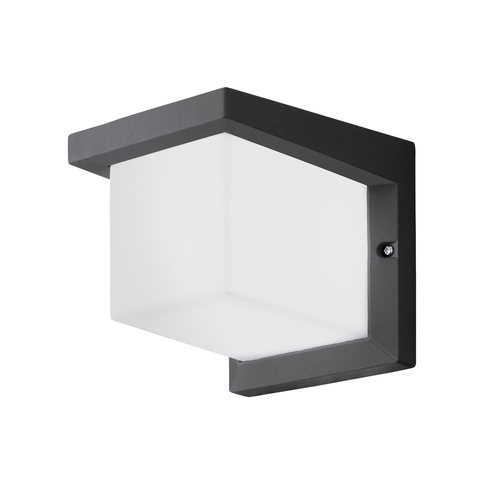 Cube-shaped Desella LED outdoor wall light