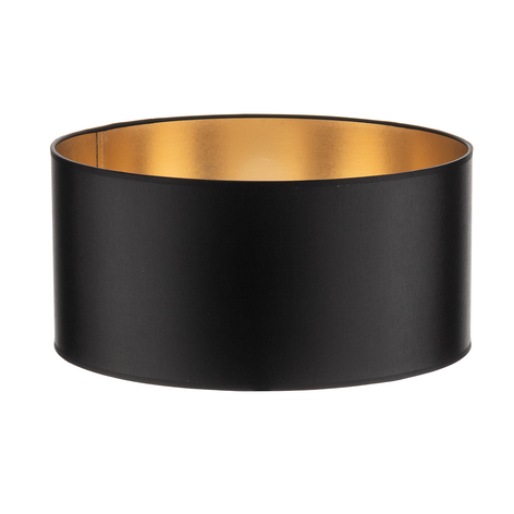 Lampenschirm Alba, Ø 40 cm, E27, schwarz/gold