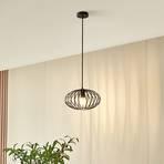 Lindby hanglamp Maivi, zwart, 30 cm, ijzer, kooi