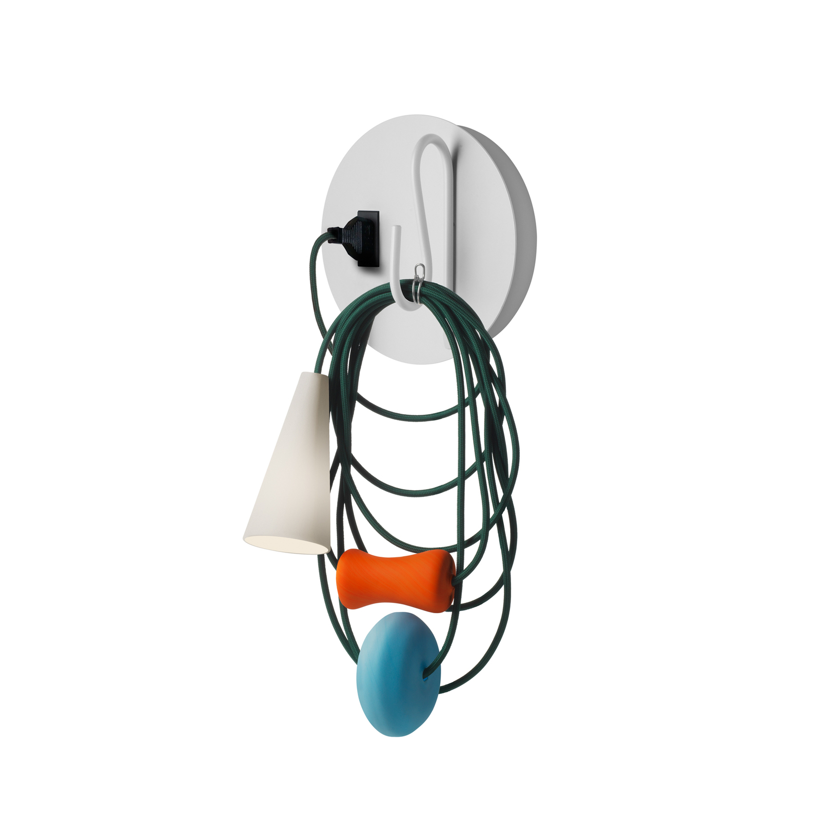 Foscarini Filo LED-Wandleuchte mit Textilkabel