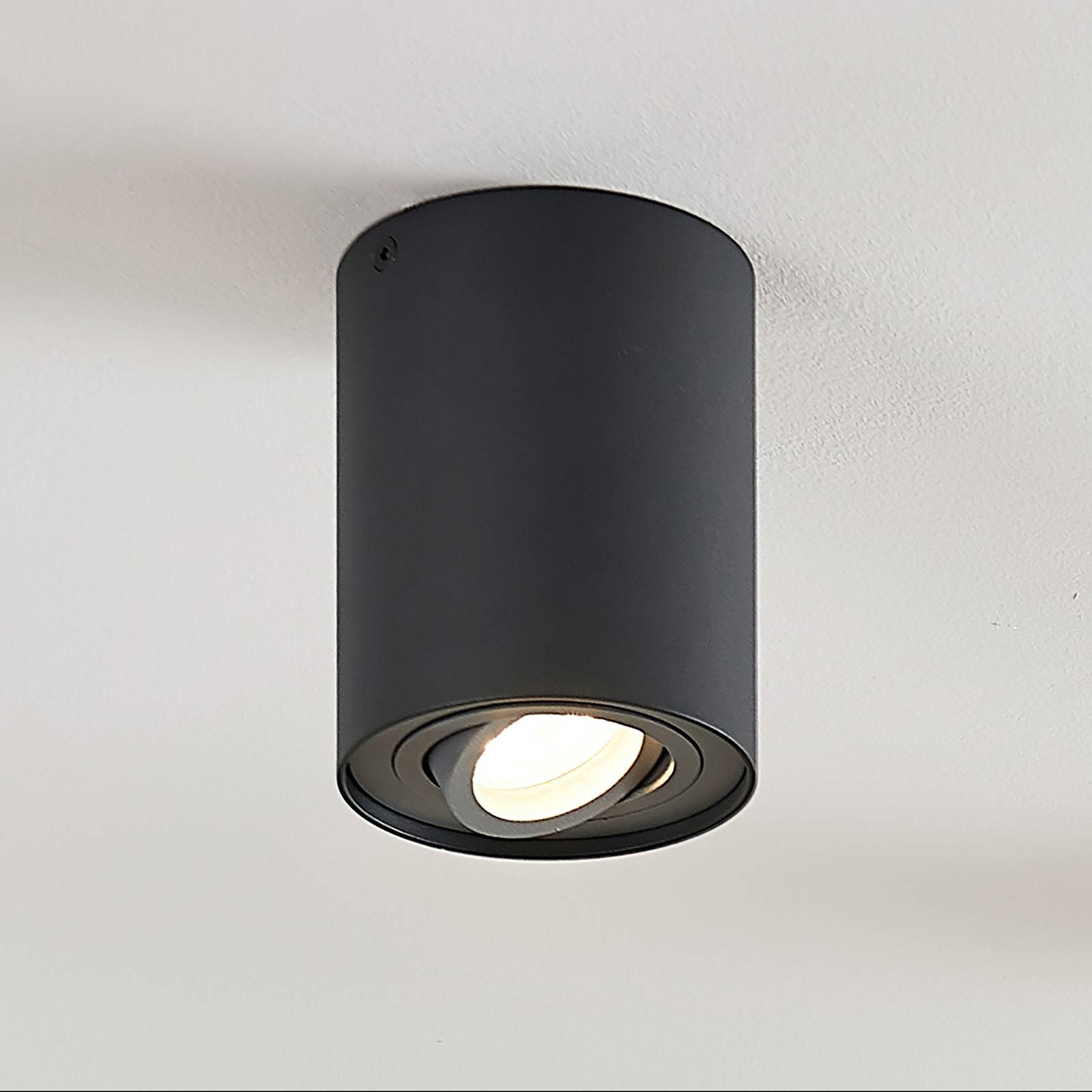 ELC Jeyla påbyggnads-downlight GU10 rund antracit