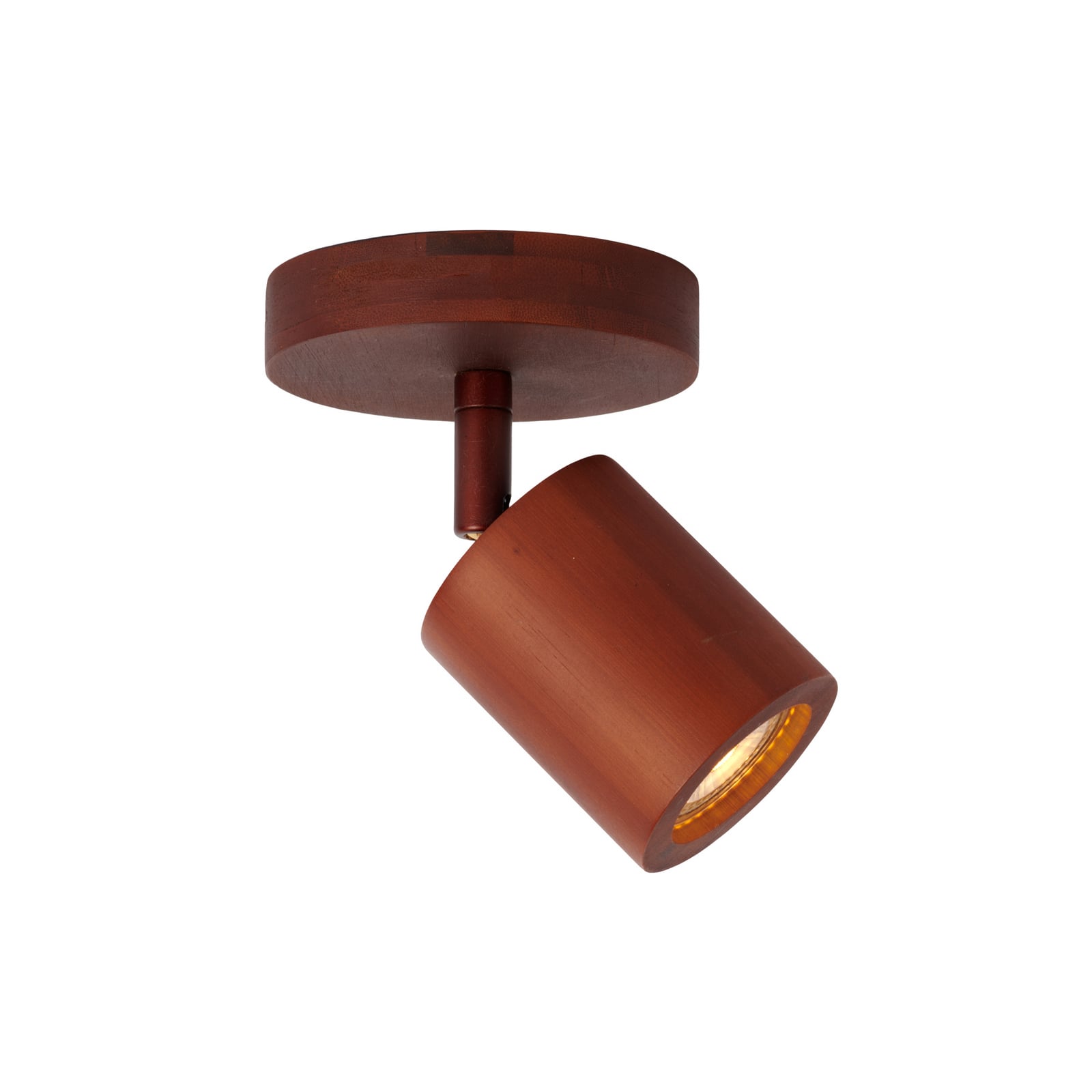 GOOD & MOJO stropní bodové světlo Java, 1-flg., hnědá, bambus