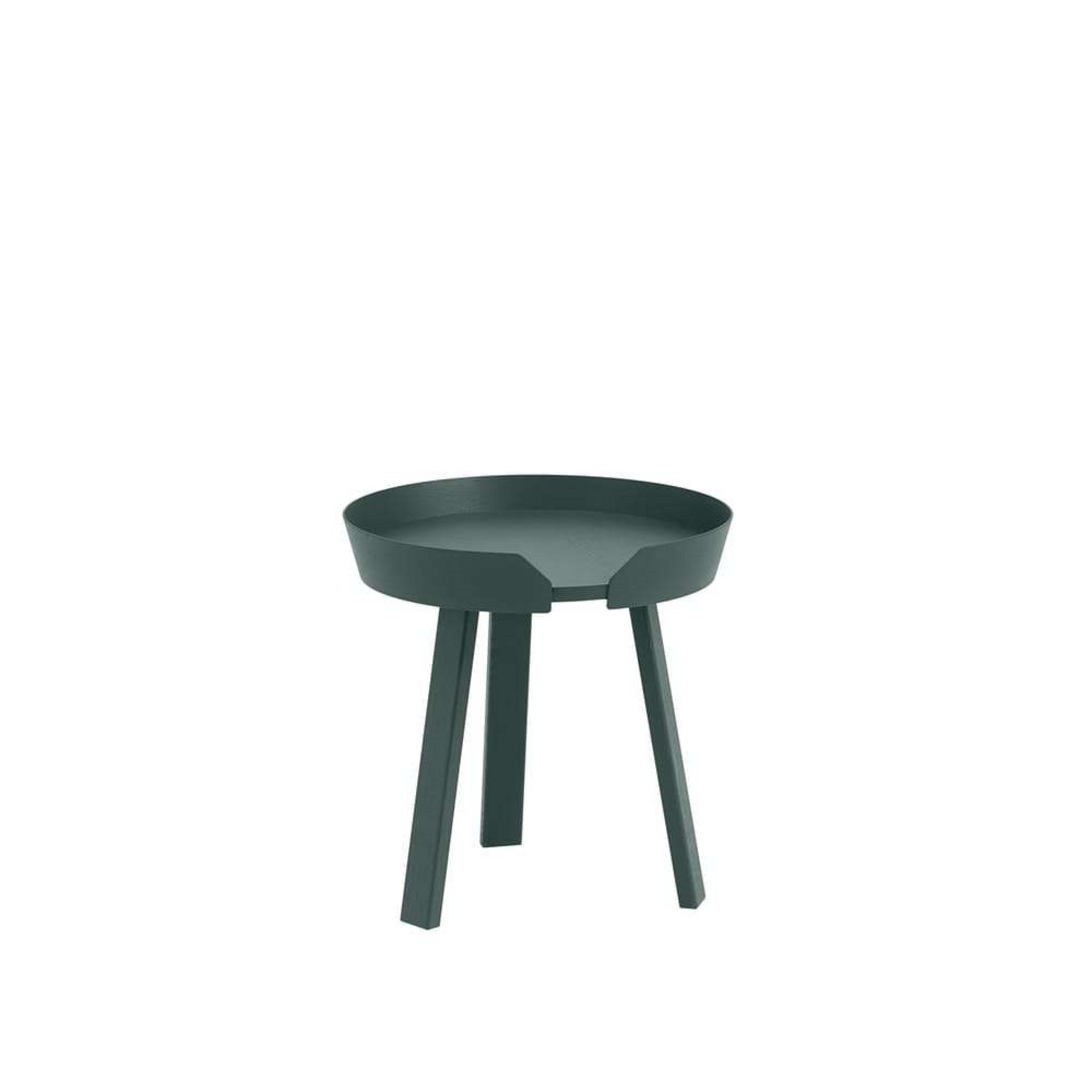 Around Beistelltisch/Sofa-Tisch Small Dunkel Green - Muuto