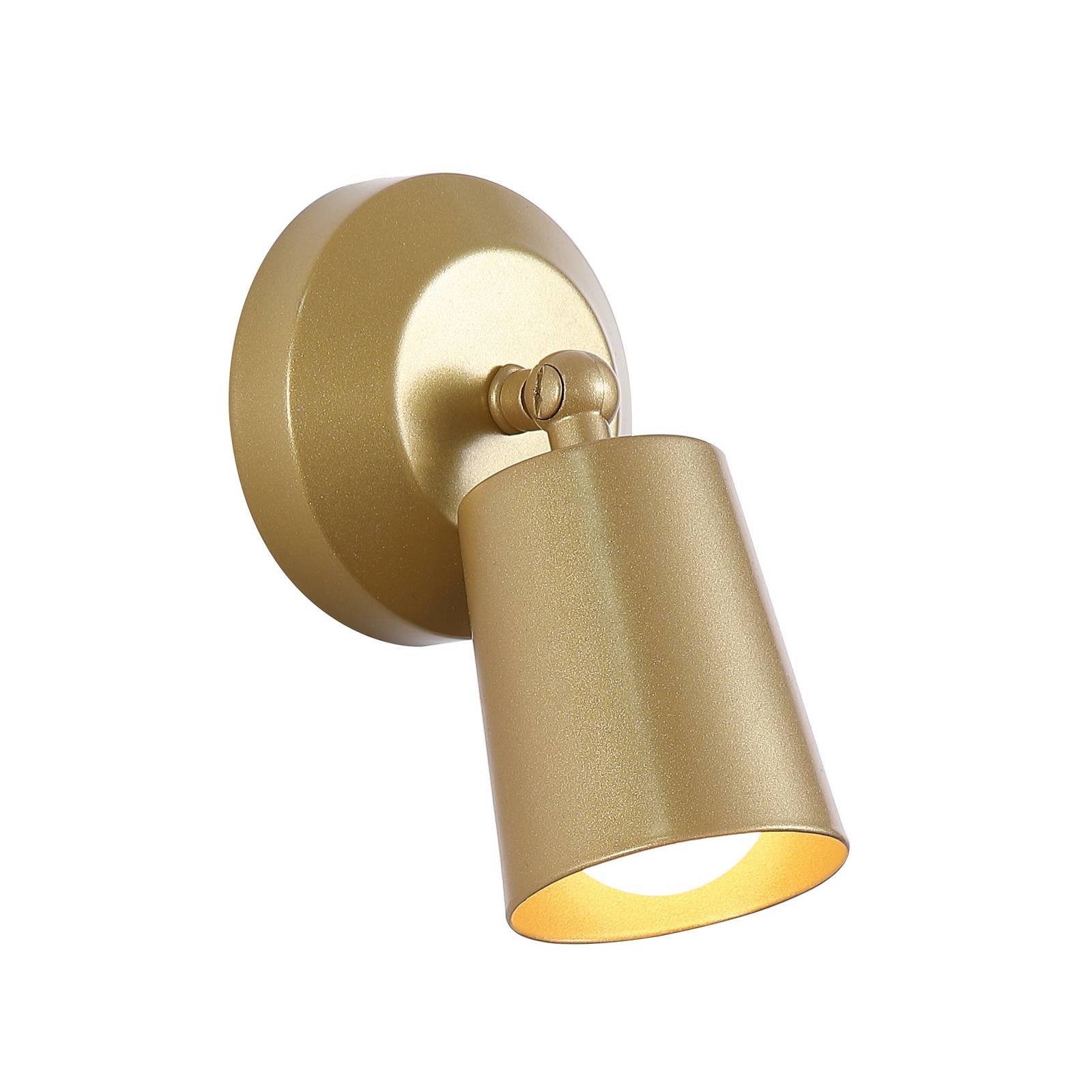 LED-Akku-Wandlampe CONE, goldfarben, Breite 10 cm, Metall