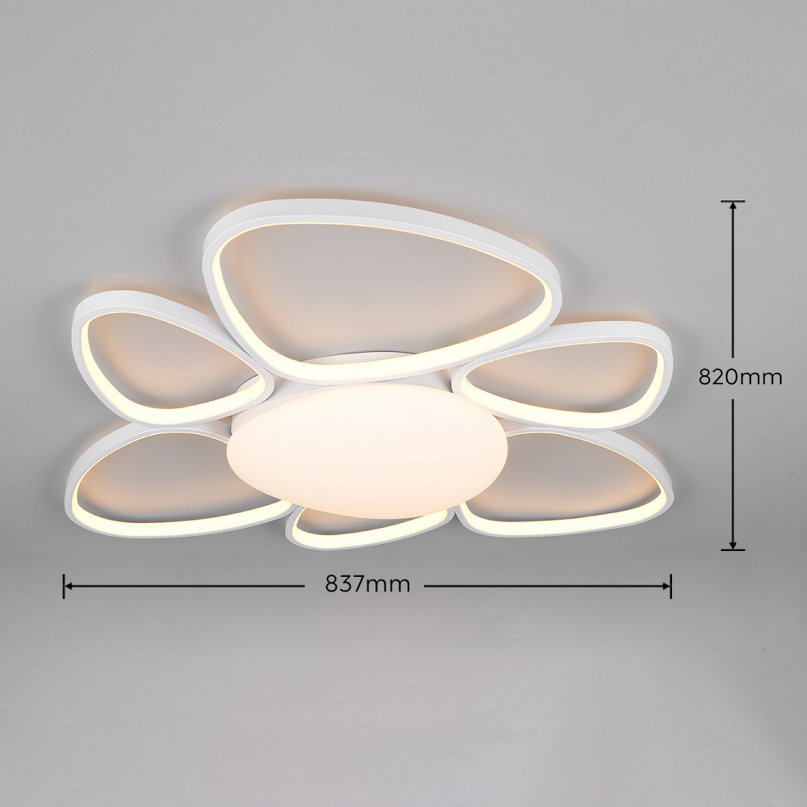 LED plafondlamp Amelio, wit, 85 cm, CCT, afstandsbediening LED plafondlamp Amelio, wit, 85 cm, CCT, afstandsbediening