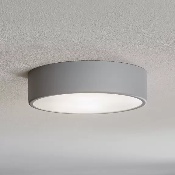 Lampenwelt Deckenlampe Cleo 300, Ø 30 cm grau