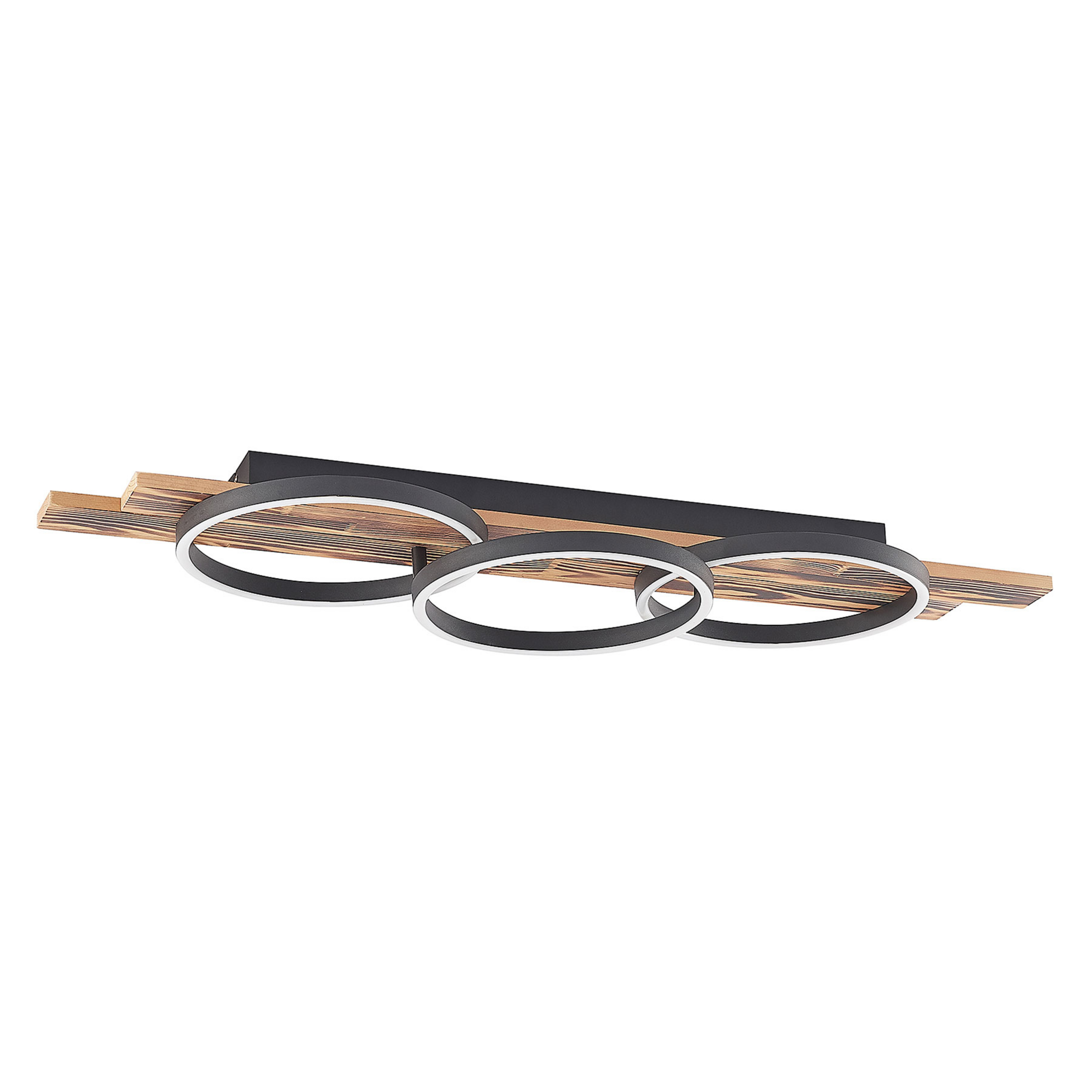 Sentoa LED Stropna lampa L100 Light Drvo/Crna - Lindby