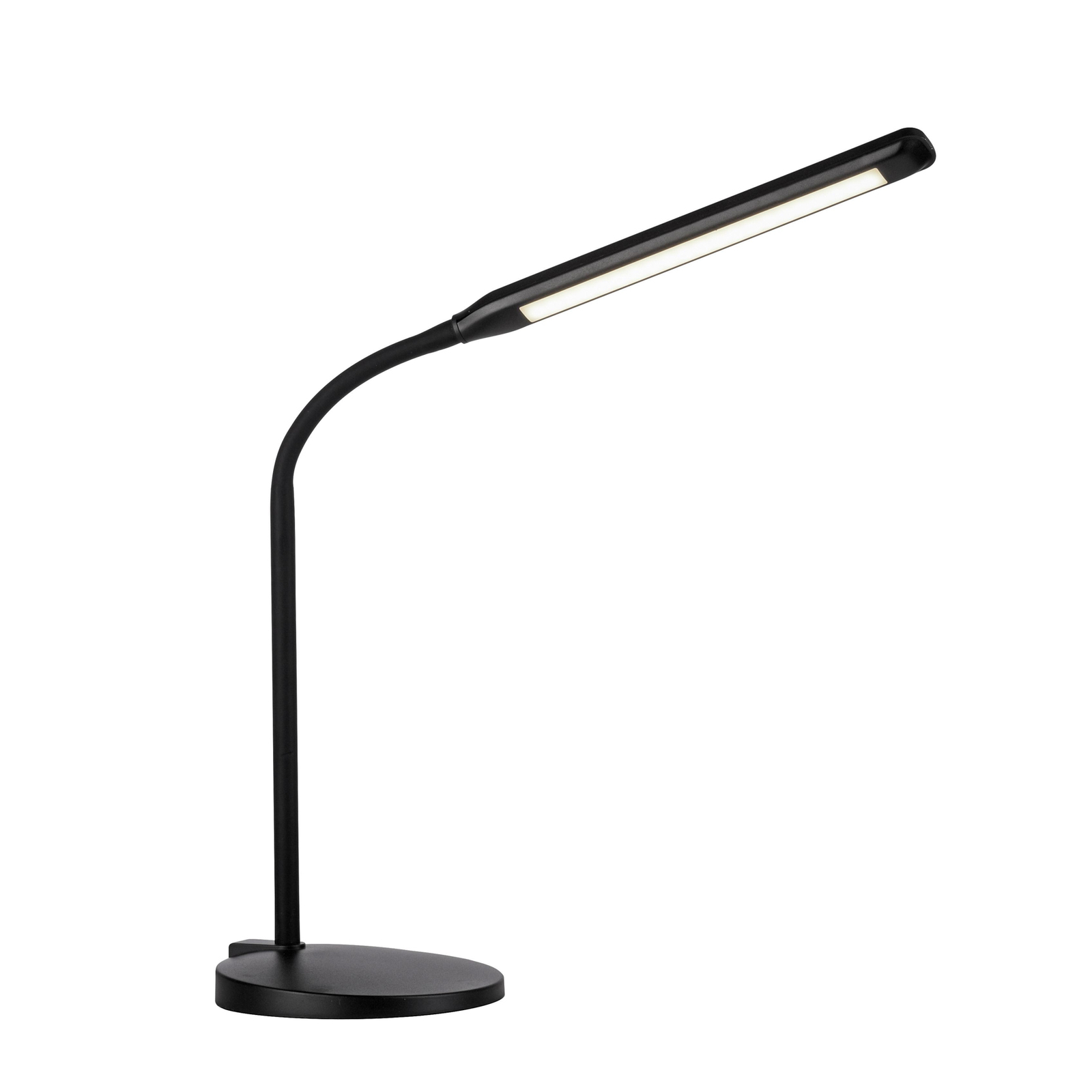 JUST LIGHT. Lampe de table LED Elly, ABS, CCT, intensité variable noir