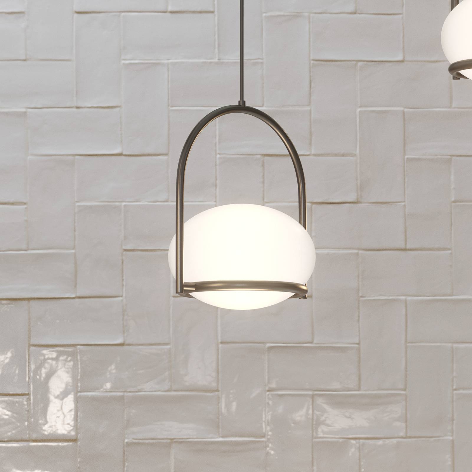 LEDS-C4 Coco Single suspension noire/blanche