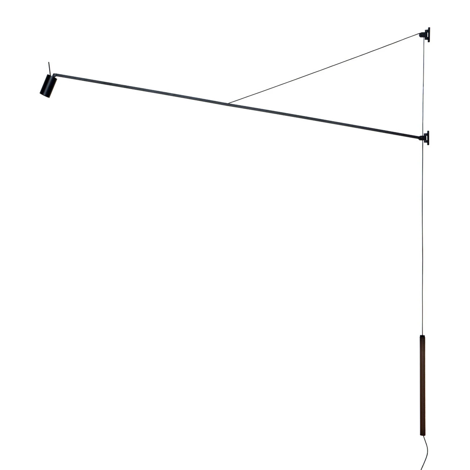 Nemo Swan LED-Wandleuchte mit Ausleger, dimmbar