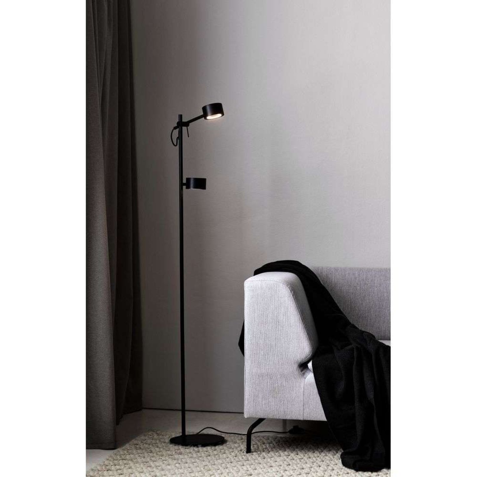 Clyde LED Candeeiro de Pé  Black - Nordlux