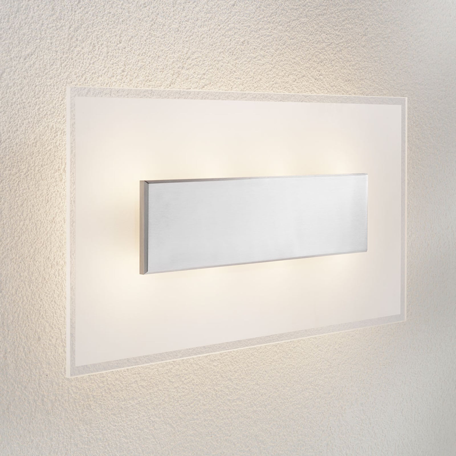 LED-Deckenleuchte Lole mit Glasschirm, 59 x 29 cm